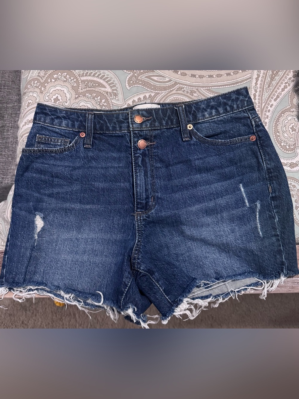 Universal Thread Blue Denim Waistband Detail